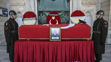 Düşen uçakta şehit olan Yarbay Gökhan Korkmaz'a veda