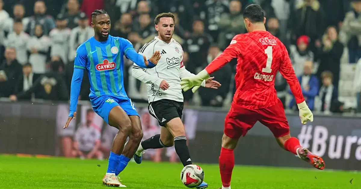 Beşiktaş, Çaykur Rizespor karşısında tek golle kazandı