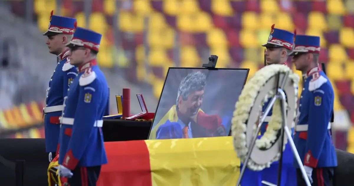 Lucescu son yolculuğuna uğurlanıyor, ailesinin duygusal anları