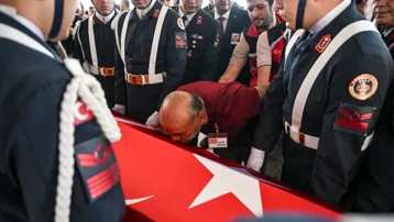 Kazada şehit olan uzman çavuşa veda