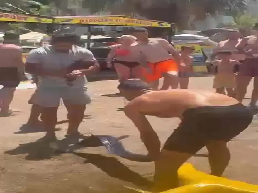Kılıç balığını kuyruğundan çekip karaya çıkardı cezayı yedi 2
