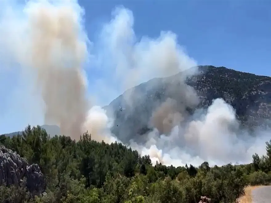 Antalya'daki orman yangını kontrol altında 1