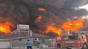Elazığ'da fabrika yangını