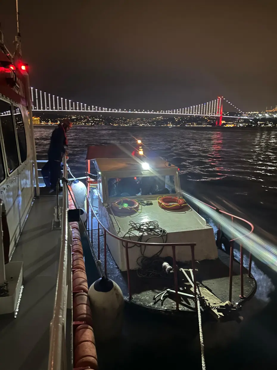 İstanbul Boğazı'nda kurtarma operasyonu