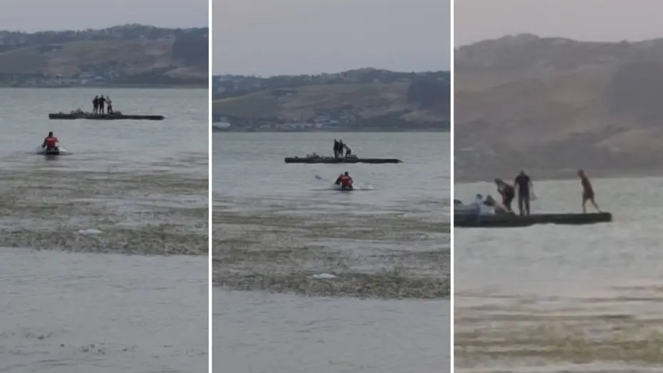 Fırtınada korku dolu an. Balıkçıları izindeki itfaiye amiri kurtardı