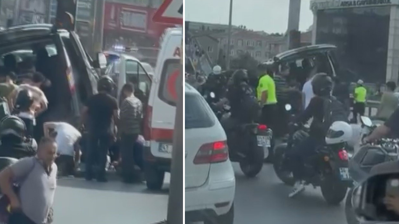 İstanbul'da E-5'te kaza. İki şerit kapandı, trafik duruyor