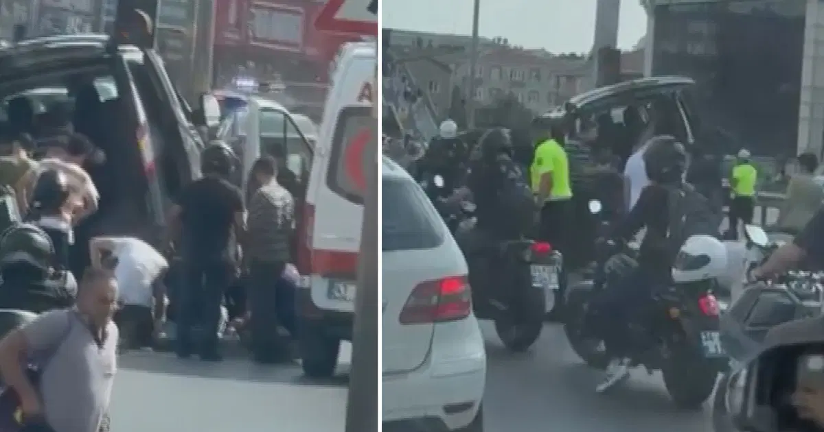 İstanbul'da E-5'te kaza. İki şerit kapandı, trafik duruyor