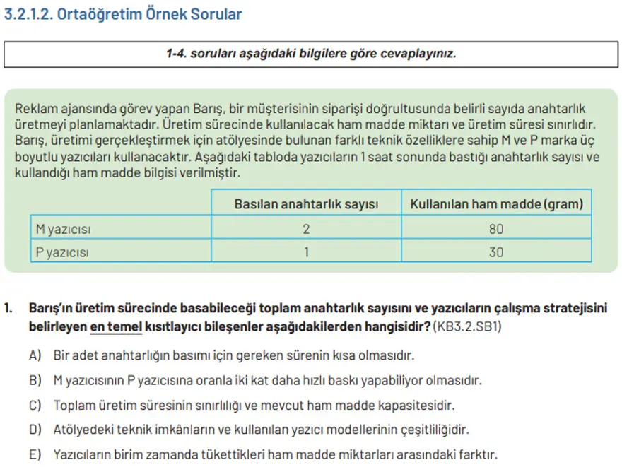 Sınavlarda yeni sistem: 12 şehirde denendi, artık tüm Türkiye'de yapılacak! İşte örnek sorular 7