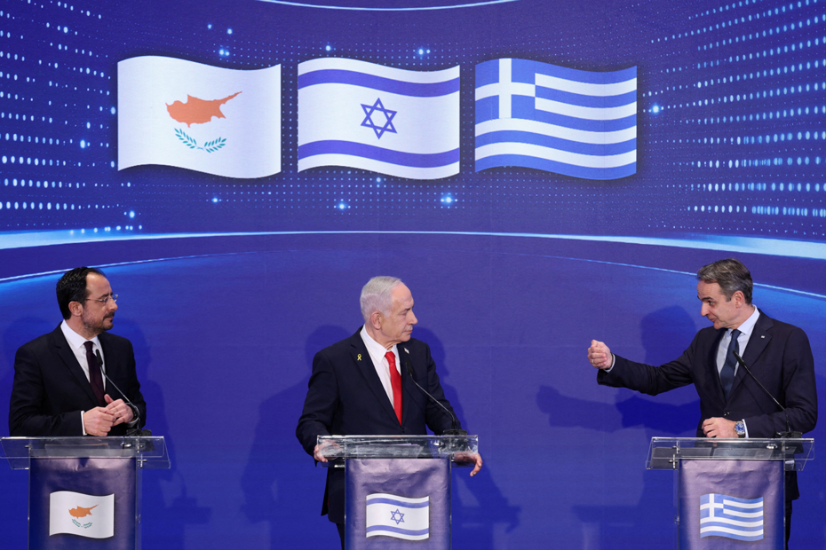 İsrail, Yunanistan ve GKRY yönetimi liderleri Kudüs'te buluştu. Üçlü ittifak Türkiye'ye tehdit mi? 