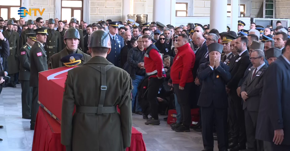 Düşen uçakta şehit olan Yarbay Gökhan Korkmaz'a veda