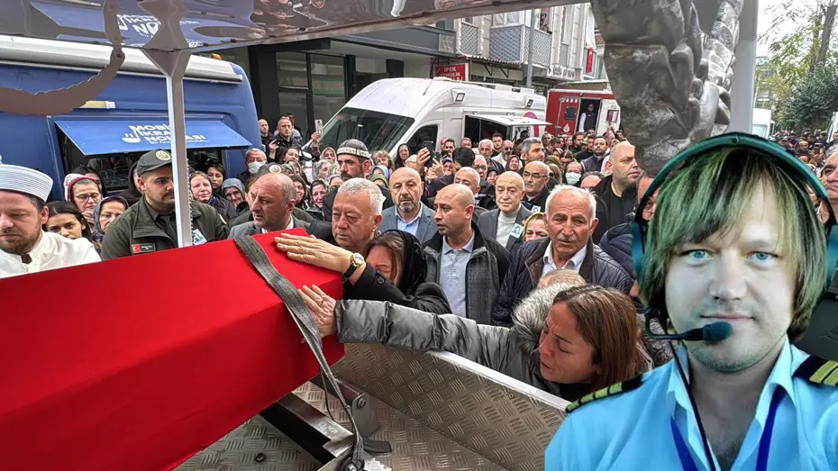 Hırvatistan'da düşen uçakta şehit olan Pilot Hasan Bahar'a veda
