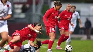 A Milli Kadın Futbol Takımı, Arnavutluk'u mağlup etti.  