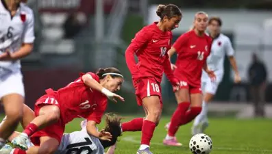 A Milli Kadın Futbol Takımı, Arnavutluk'u mağlup etti.  