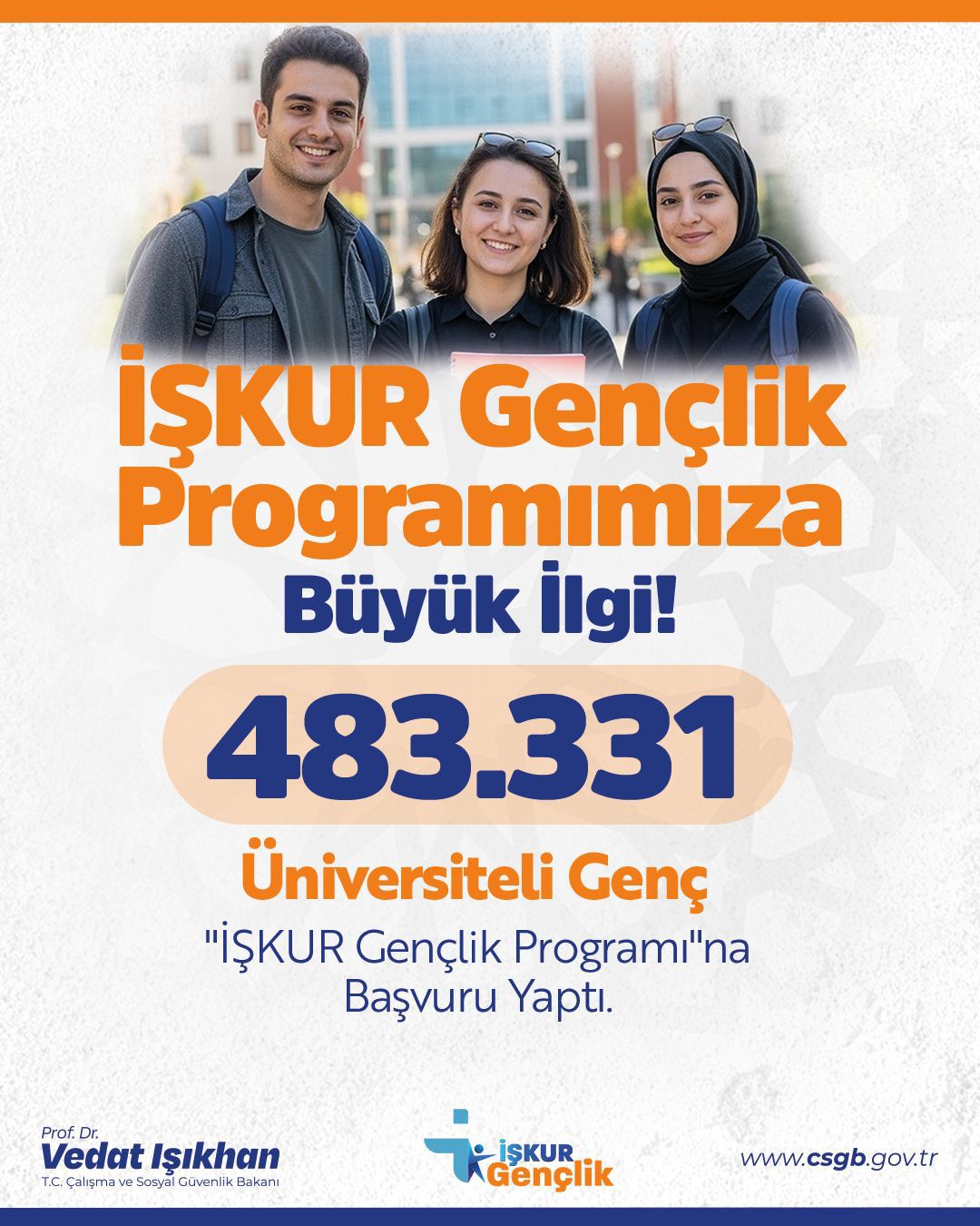 İŞKUR Gençlik Programına büyük ilgi 