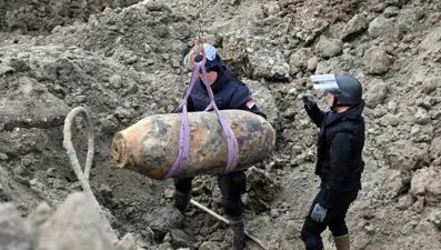 2.Dünya Savaşı'na ait 470 kilogramlık bomba imha edildi