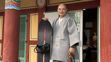 Budist keşiş Olimpiyat'a damga vurdu