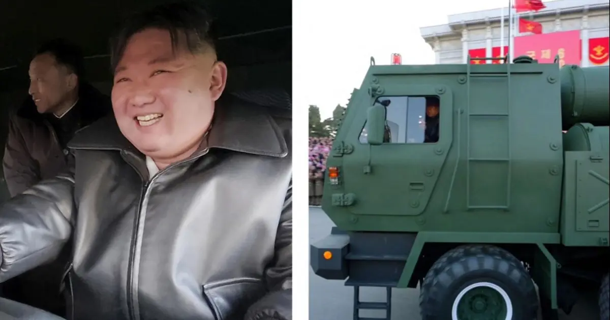 Kim Jong Un roketatarın direksiyonunda. Pyongyang’dan güç gösterisi
