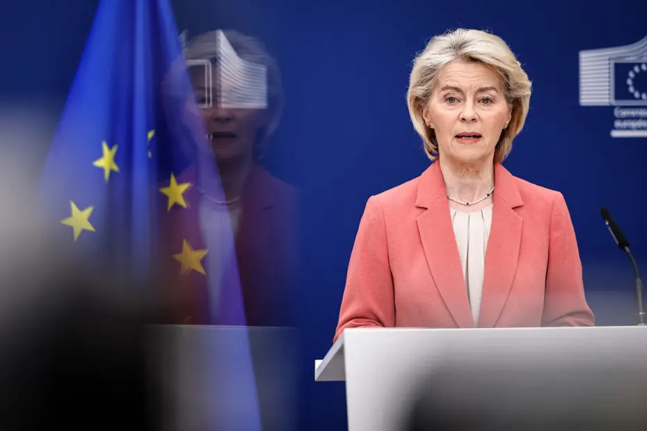 AB Komisyonu Başkanı von der Leyen. 