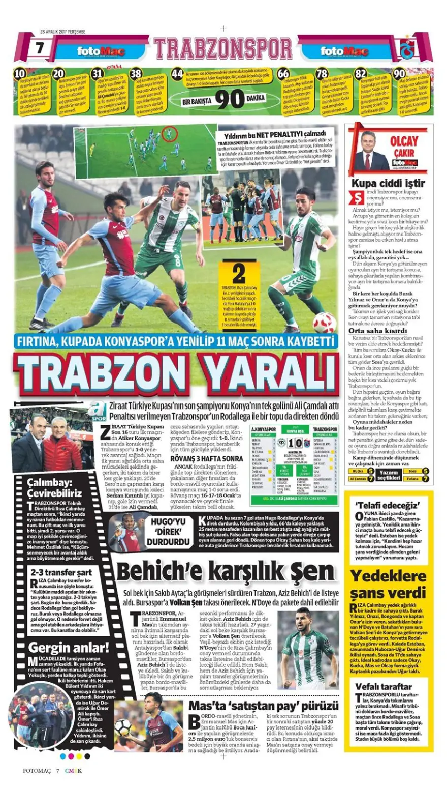 Günün spor gazeteleri (28 Aralık 2017) 4