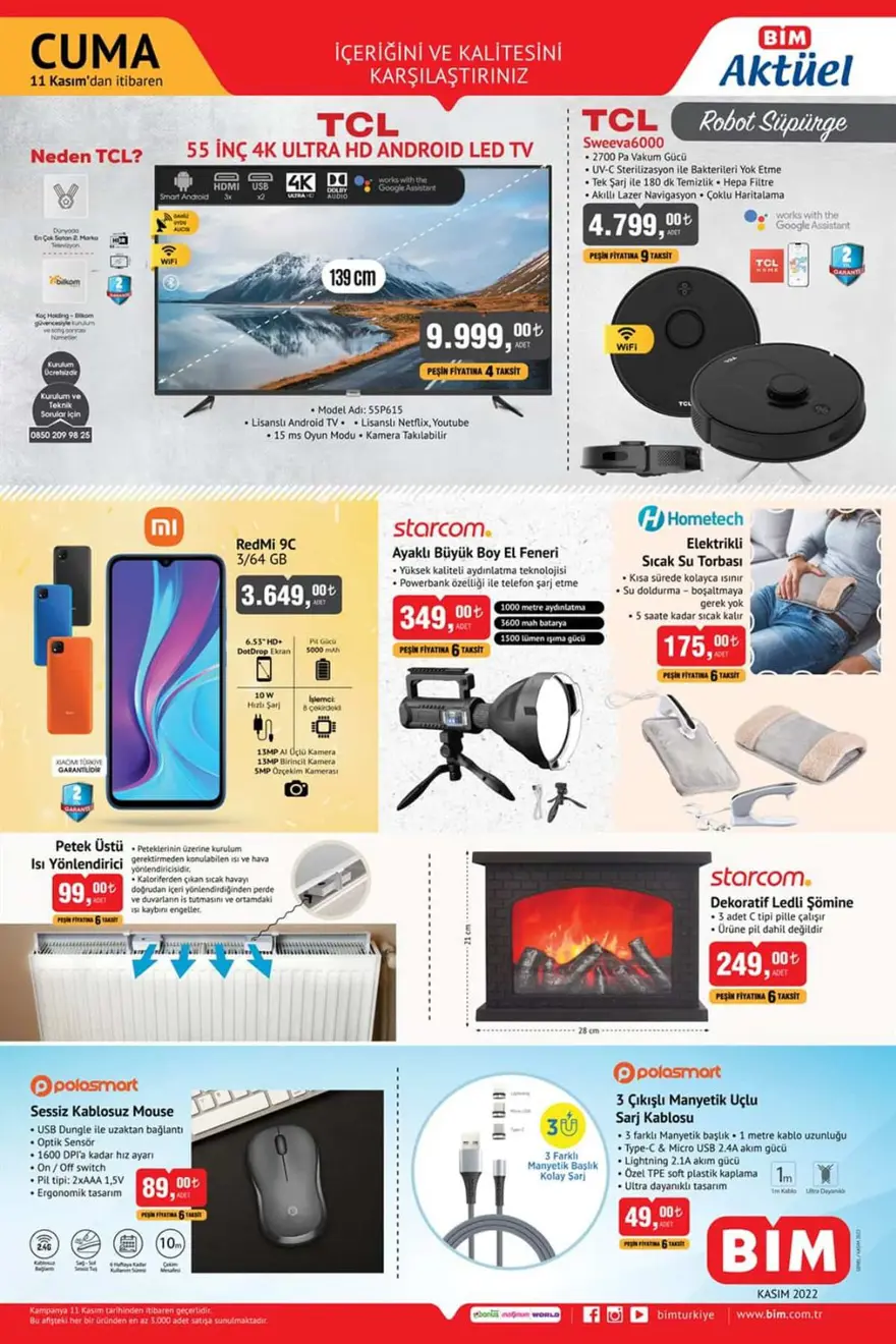 BİM market indirimli aktüel ürünlerde bu hafta (8-15 Kasım BİM güncel indirimli aktüel ürünler kataloğu) 3