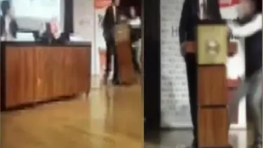 Sinan Oğan'a kürsüde saldıran şüpheli serbest bırakıldı