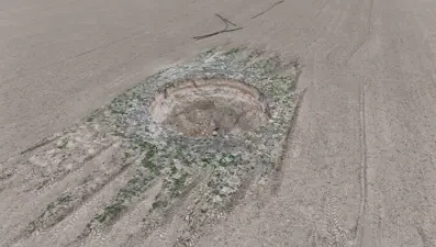 Doldurulan obruk yeniden çöktü