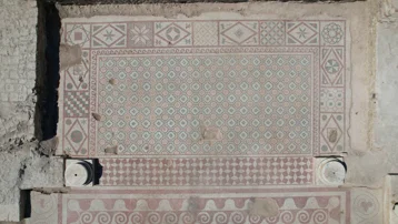 Pompeiopolis'te binlerce yıllık miras gün ışığına kavuştu. 105 metrekalik mozaik ortaya çıktı
