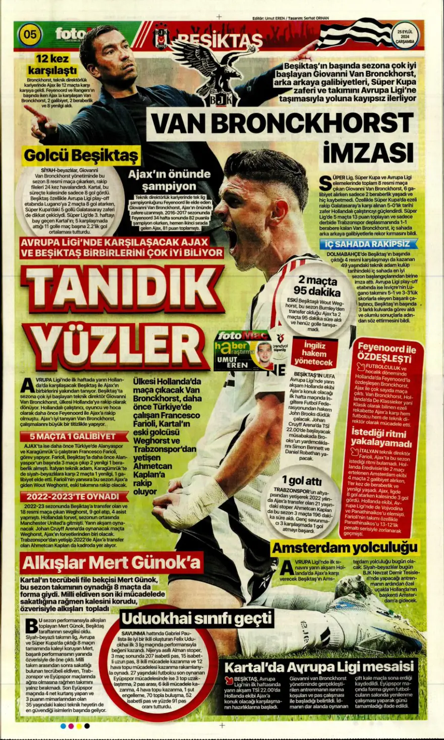 "Aslan için av vakti" (25 Eylül 2024 spor manşetleri) 5