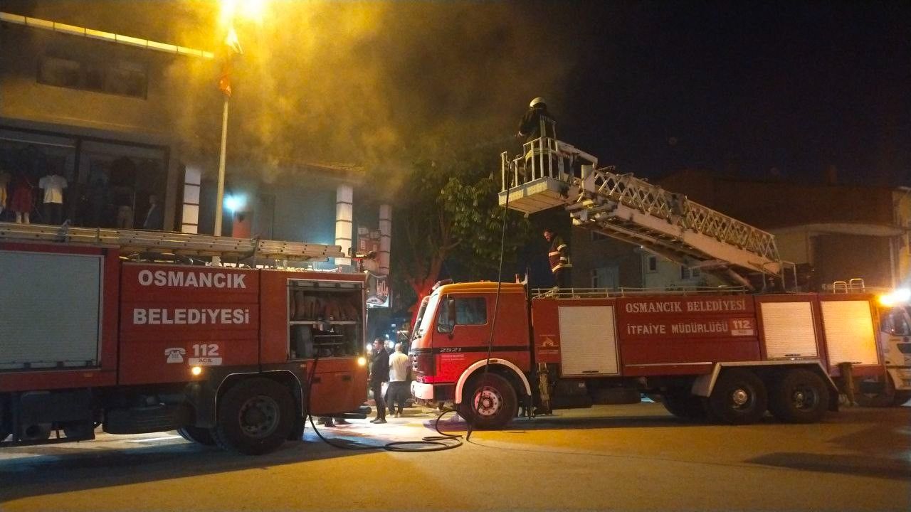 Çorum'da köfteci dükkanında yangın