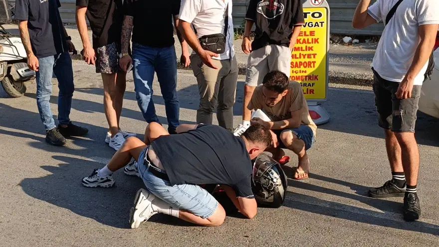 Trafik magandasının tekerlek şovu kaza getirdi 7