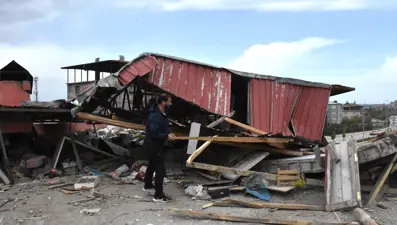 Van'da şiddetli rüzgar