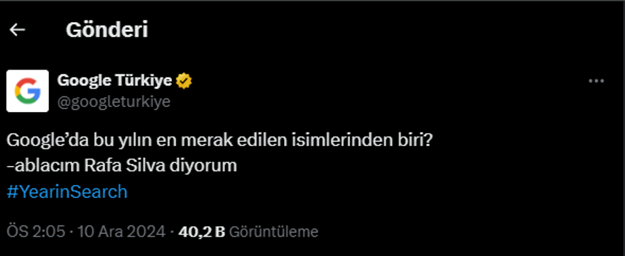 Google'dan güldüren Beşiktaş paylaşımı: "Ablacım Rafa Silva diyorum" 2