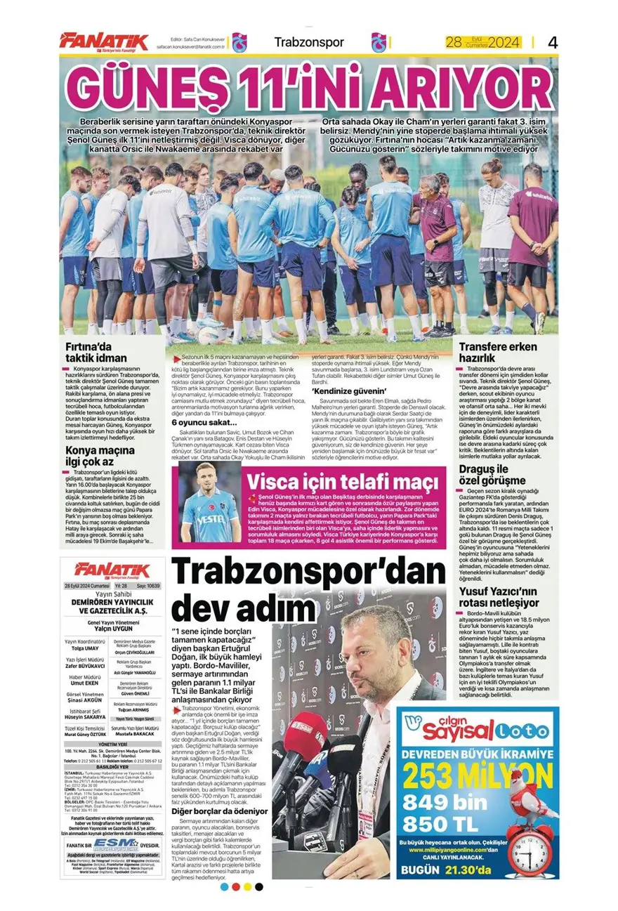 "Ziyech'in üstü çizildi" (28 Eylül 2024 spor manşetleri) 14 "Ziyech'in üstü çizildi" (28 Eylül 2024 spor manşetleri) 14