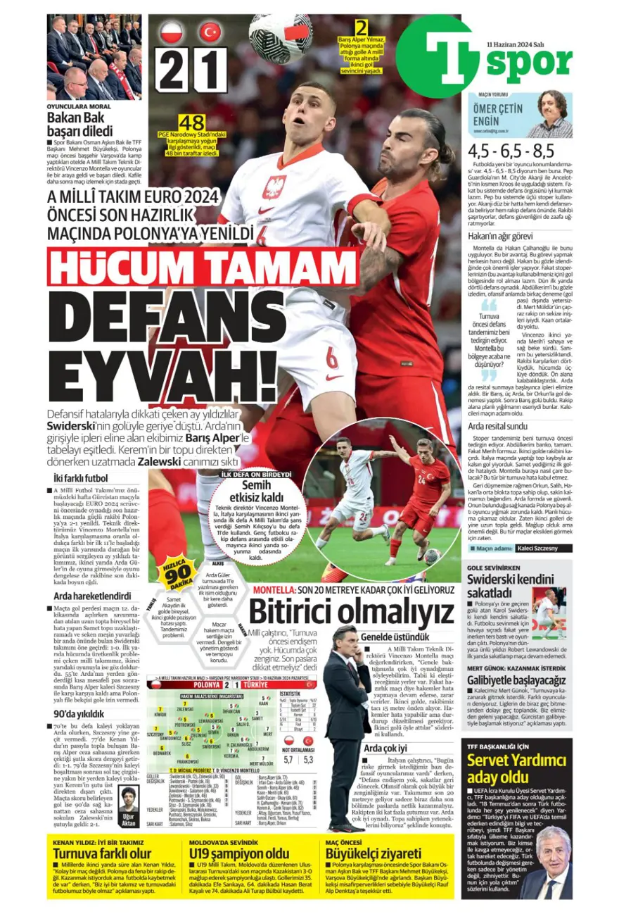 "Fenerbahçe'den Mane bombası" (11 Haziran 2024 spor manşetleri) 14