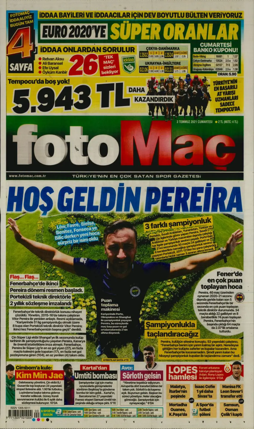 Günün spor manşetleri (3 Temmuz 2021) 3