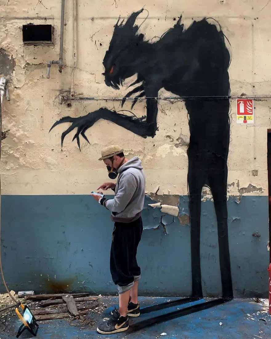 Fransız sokak sanatçısından 3 boyutlu grafitiler 1