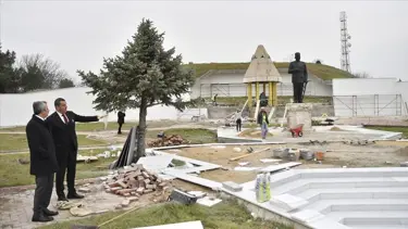 Kıyık Tabya'nın restorasyonu sürüyor