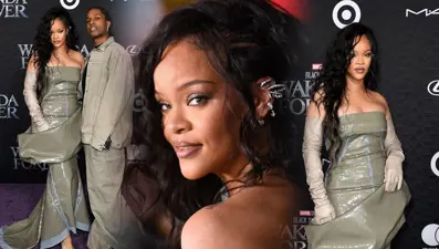 Rihanna doğum sonrası ilk kırmızı halısına katıldı