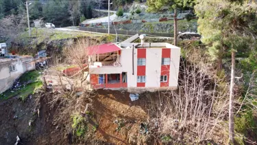 Osmaniye'de temeli kayan ev için tahliye kararı