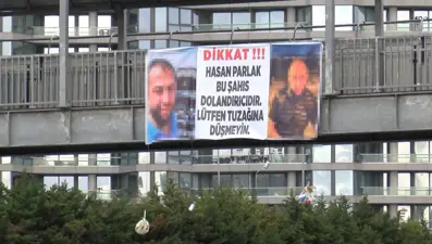 Basın Ekspres Yolu'nda ilginç pankart