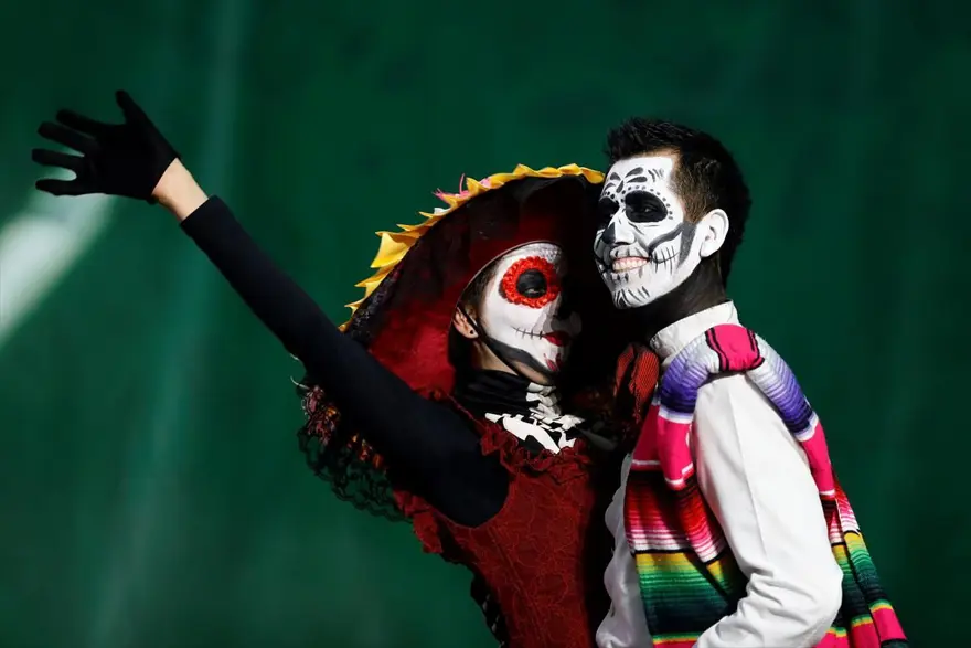 meksika festivalleri, ölüler günü festivali, dünya kupası 2018, moskova ölüler günü 6