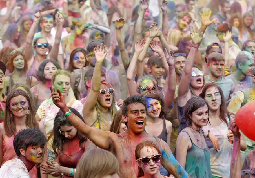 Kiev'de Holi Festivali 25