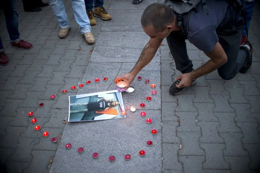Bulgaristan gazeteci Marinova için yasta 2