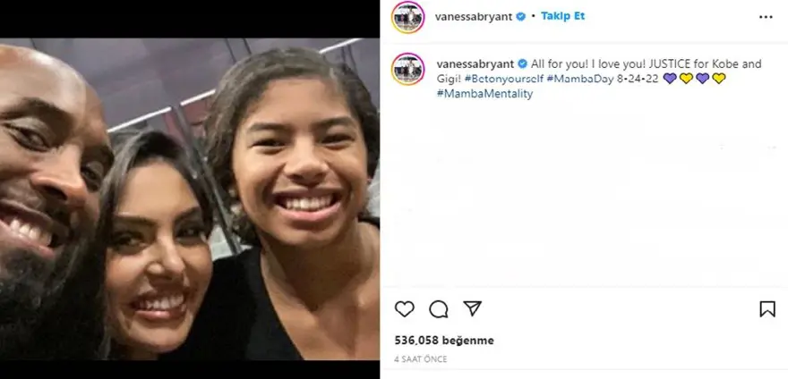 Kobe Bryant'ın eşi kaza fotoğrafları için 28,85 milyon dolar tazminat alacak 5