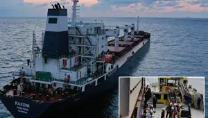 Ukrayna'dan tahıl sevkiyatı: Denetimden geçen Razoni gemisi Lübnan yolunda