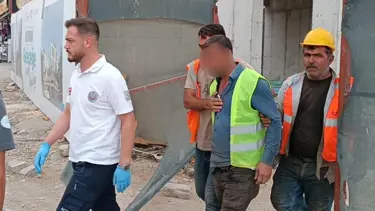 İnşaatta kaza: Boğazına çarpan demirle yaralandı