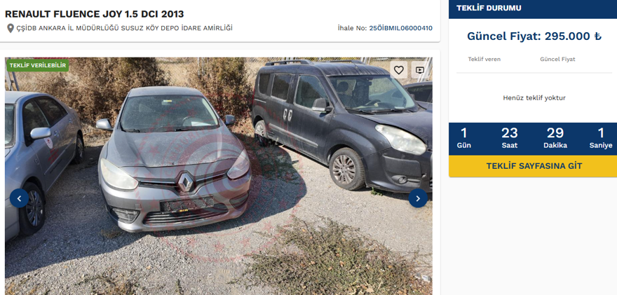 Kamu araçları 250 bin liraya satışta: Kamu araçları satış ihalesine nasıl girilir? (E-İhale giriş ekranı) 7