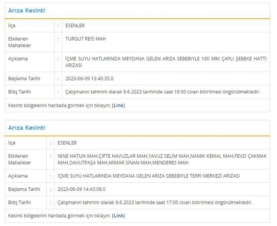 İstanbul'un 8 ilçesinde su kesintisi: Sular ne zaman gelecek? (İSKİ 9 Haziran su kesintisi programı) 4