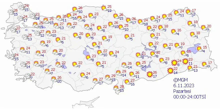 6 KASIM 2023 HAVA DURUMU 7