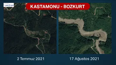 Sel felaketinin izleri bu kez uzaydan görüntülendi